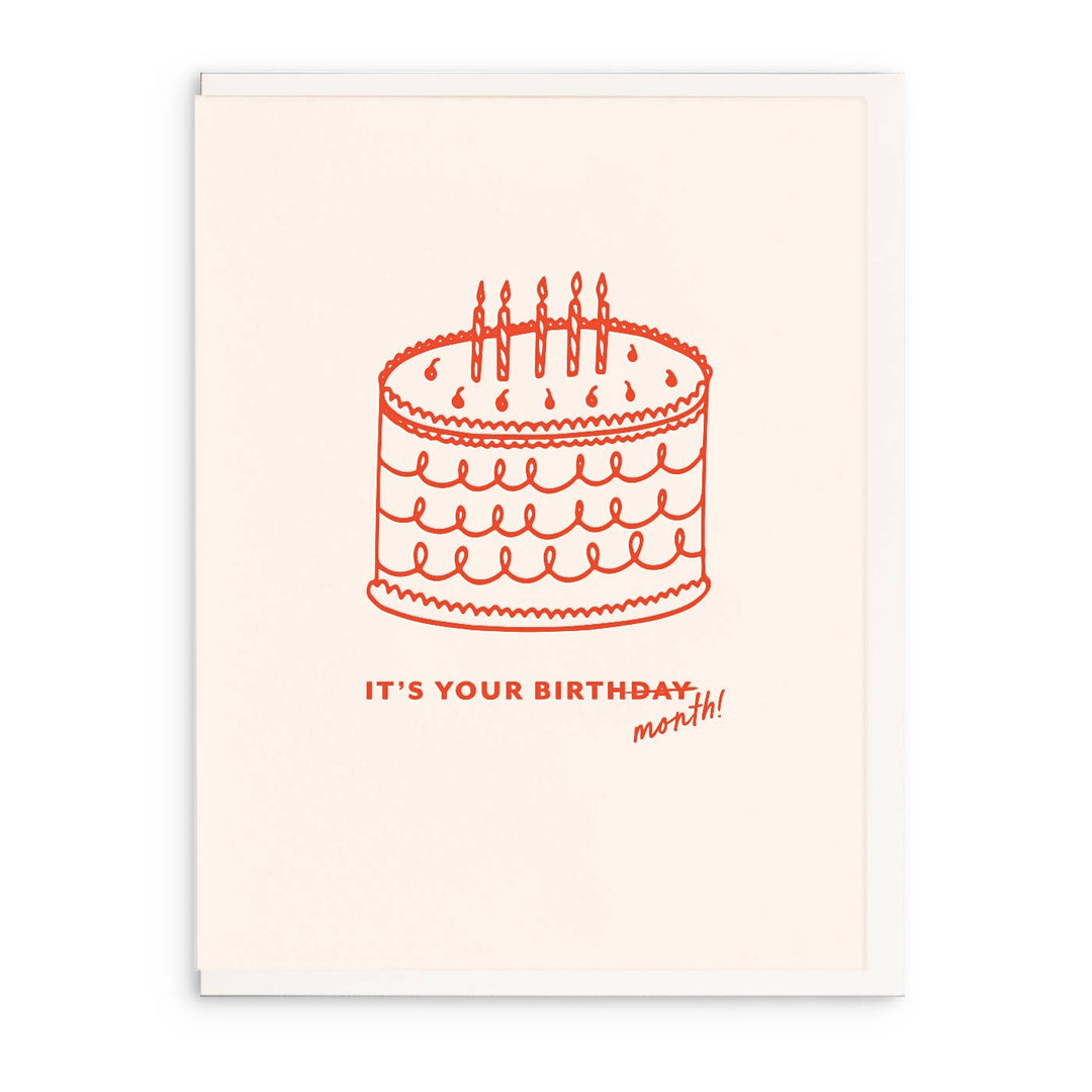 Birth Month Birthday Card