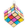 Rubik's Cube Glass Ornament