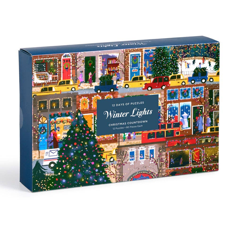 Winter Lights: 12 Days of Puzzles Holiday Countdown