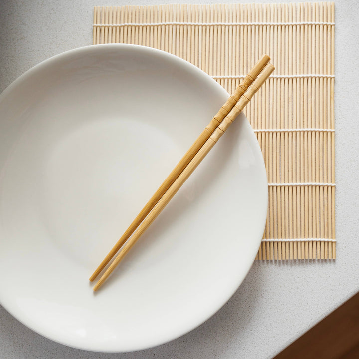 White Bamboo Chopsticks, Set Of 2