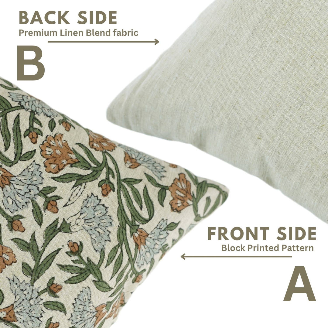 Artistic Block Linen Blend Pillow, 20" x 20"
