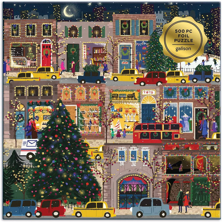 Winter Lights 500 Piece Foil Puzzle by Galison