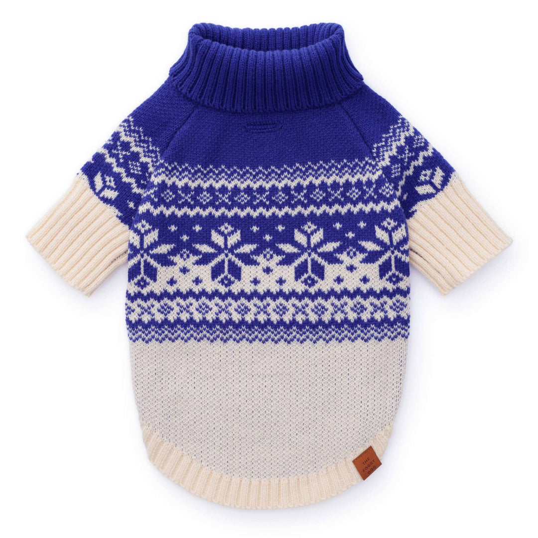 Snow Day Dog Sweater, L