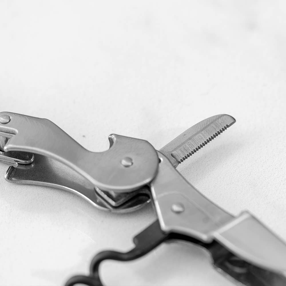 Wine Opener With Stainless Steel Handle