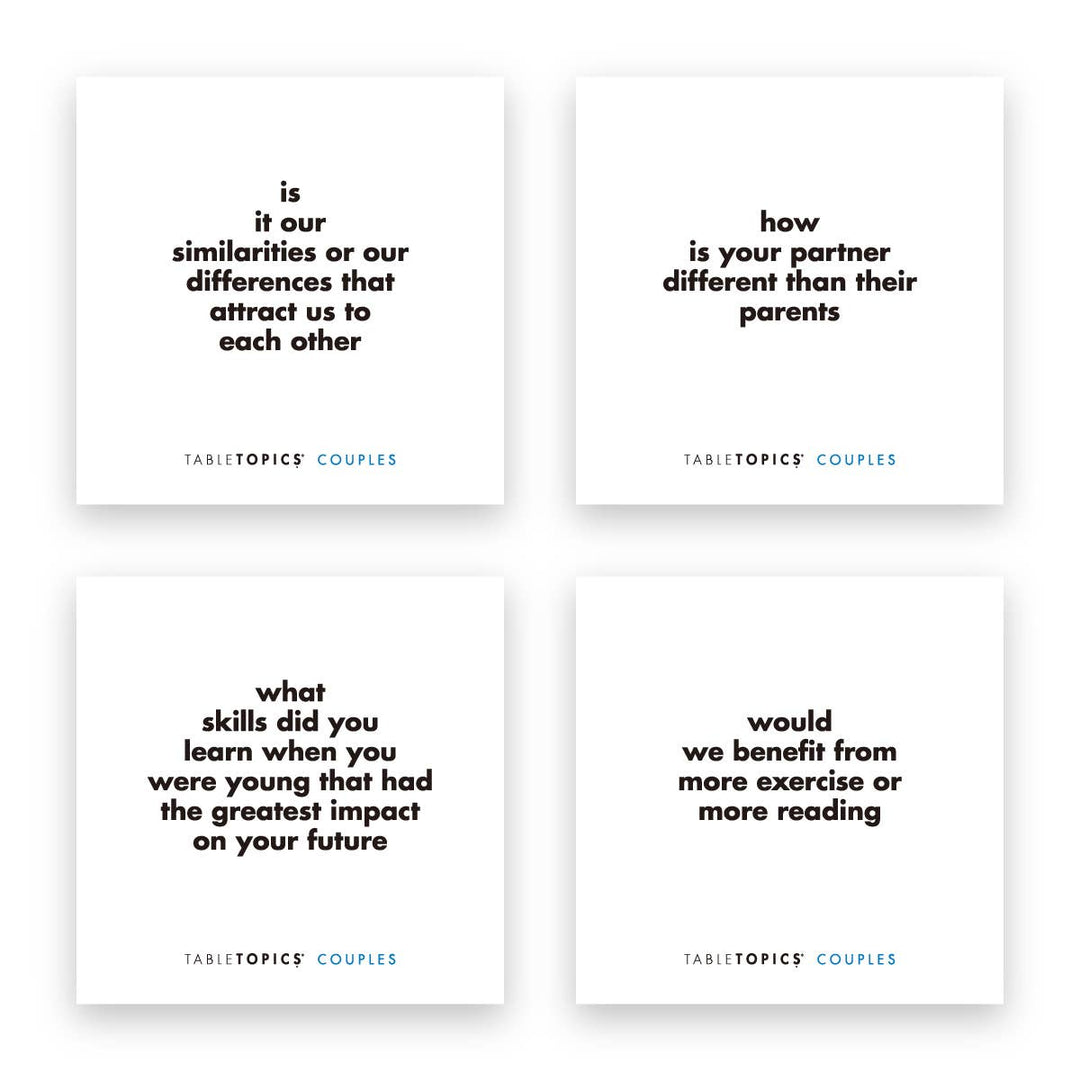 TableTopics Couples | Conversation Starters for Deeper Conversations