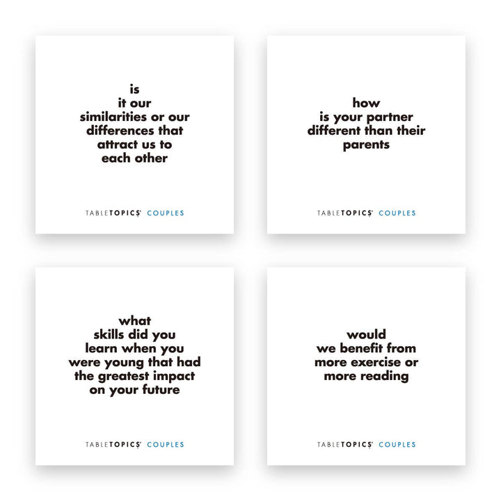 TableTopics Couples | Conversation Starters for Deeper Conversations