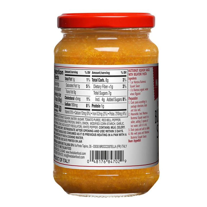 Mantova Butternut Squash Sauce, 12 Oz.