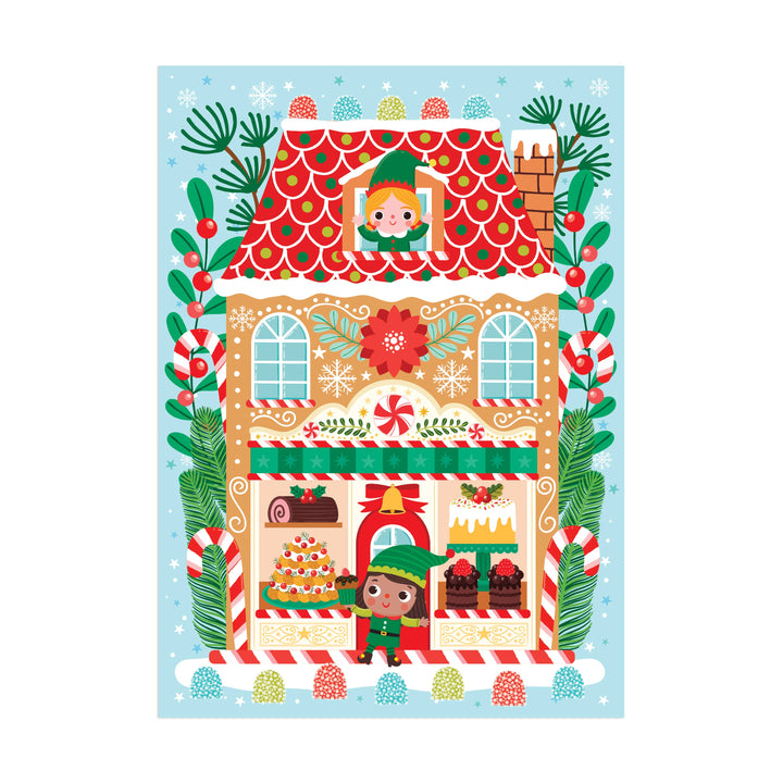 Santa's Bakery Puzzle Ornament, 48 Pieces