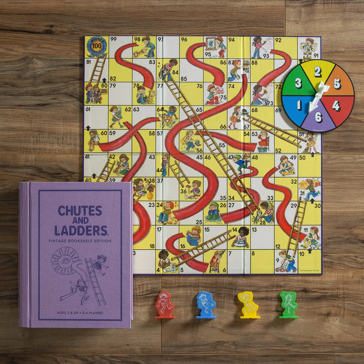 Chutes & Ladders | Vintage Bookshelf Edition