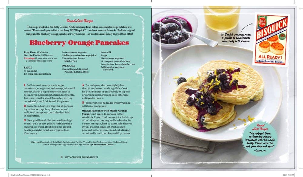 Betty Crocker Found Recipes: Betty Crocker