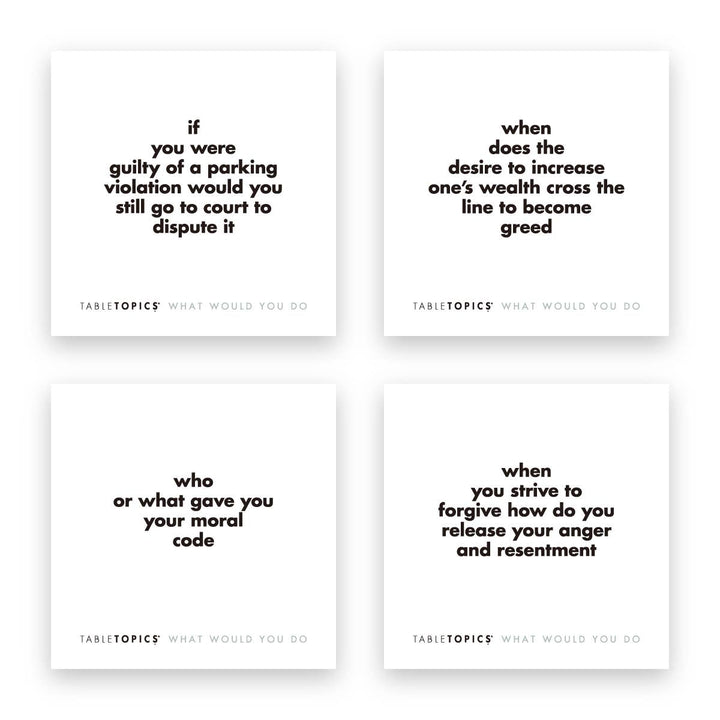 TableTopics What Would You Do | Conversation Starter Cards