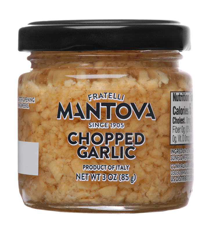 Mantova Chopped Garlic, 3 Oz.