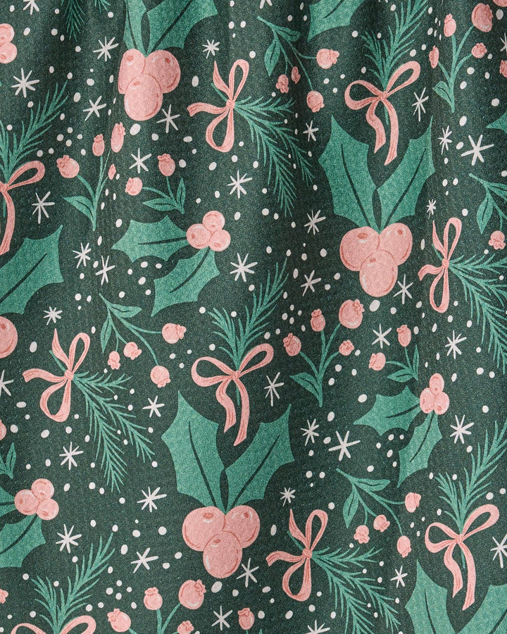 Ivory Sugarplum Florals Tea Towel