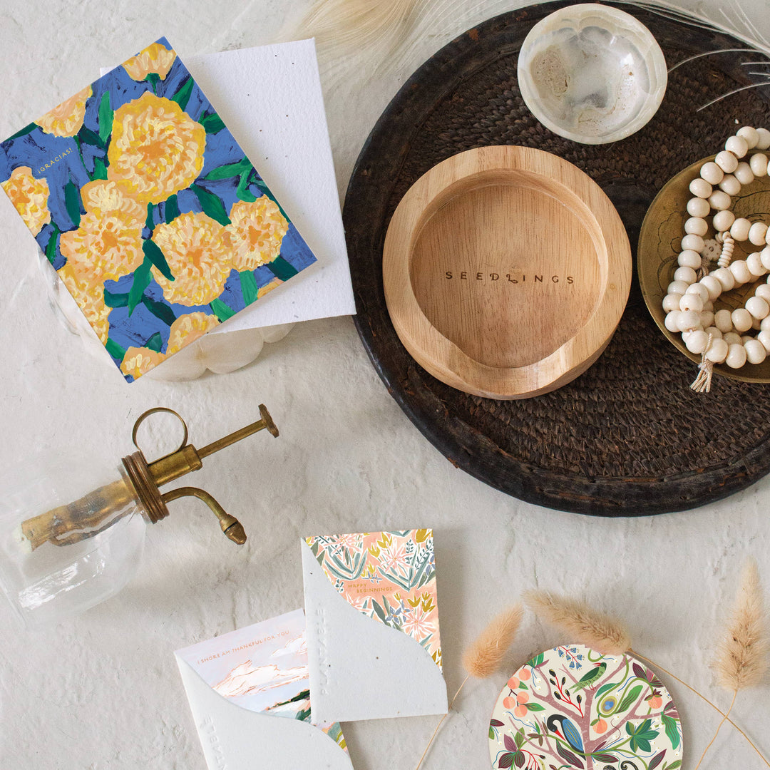 Bursts Of Marigolds - Thank You Card