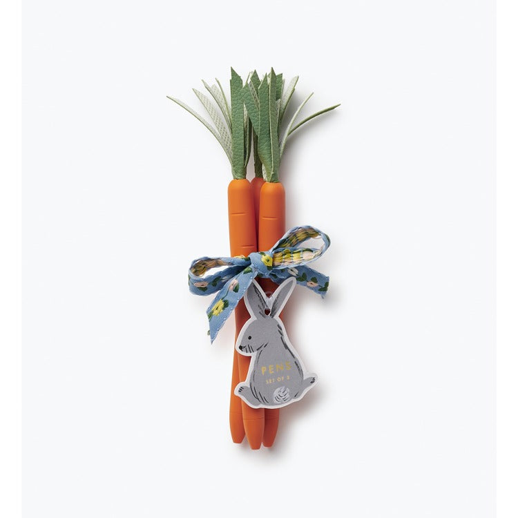 Bunch of Carrot Pens, Set Of 3