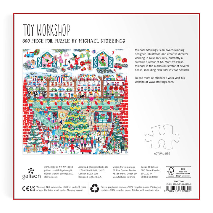 Toy Workshop Foil Puzzle, 500 Pieces