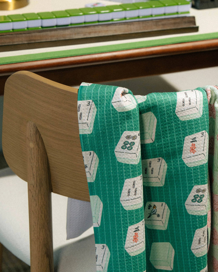 Mahjong Tile Flow Tea Towel