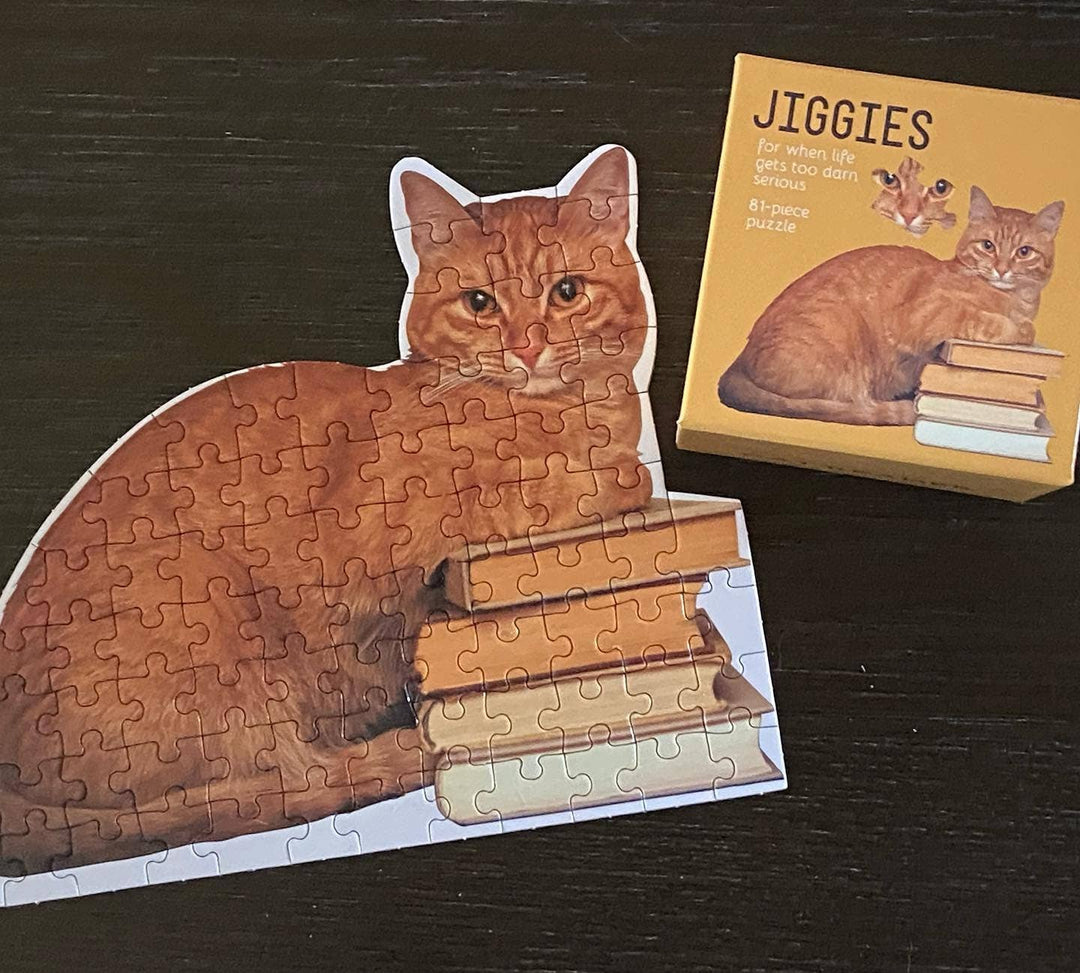Cat Reader Jiggie Puzzle, 81 Pieces