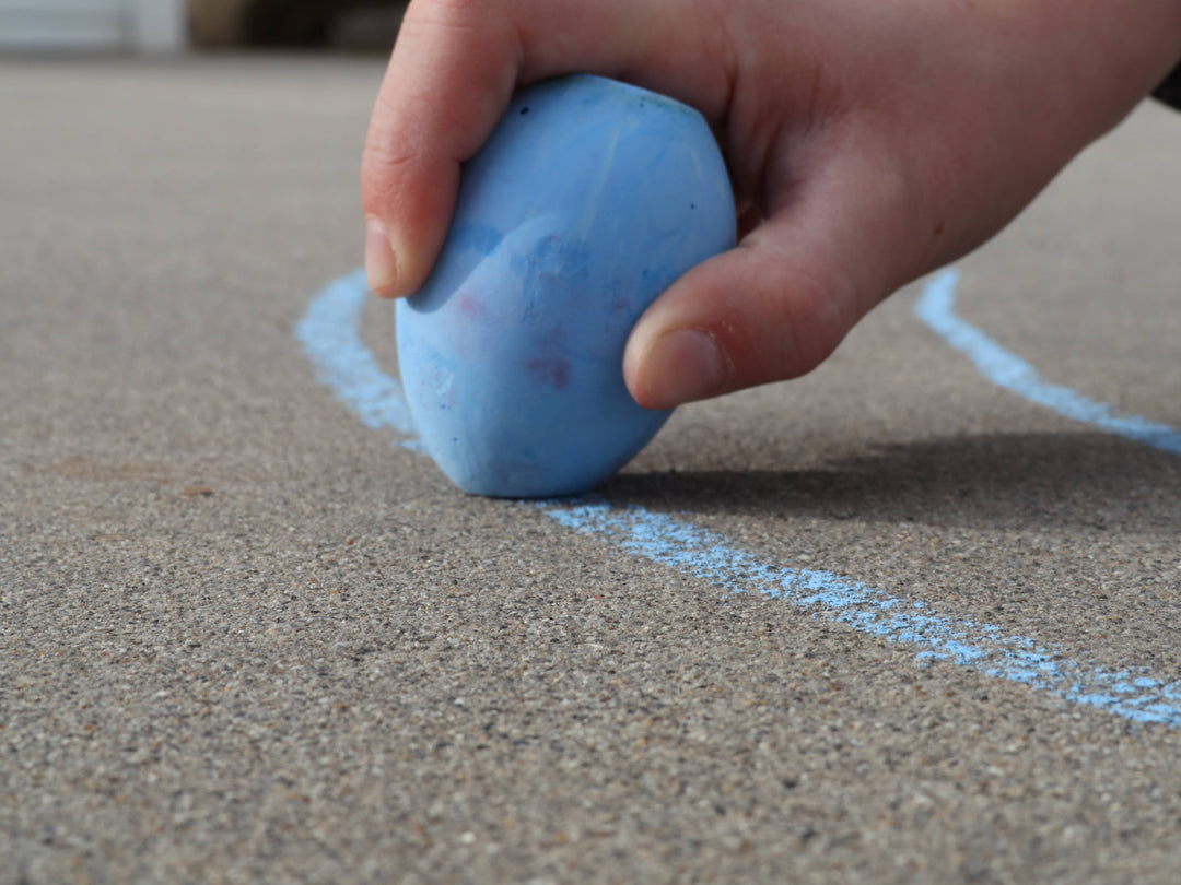 Neon Chalk Eggs, Set Of 6