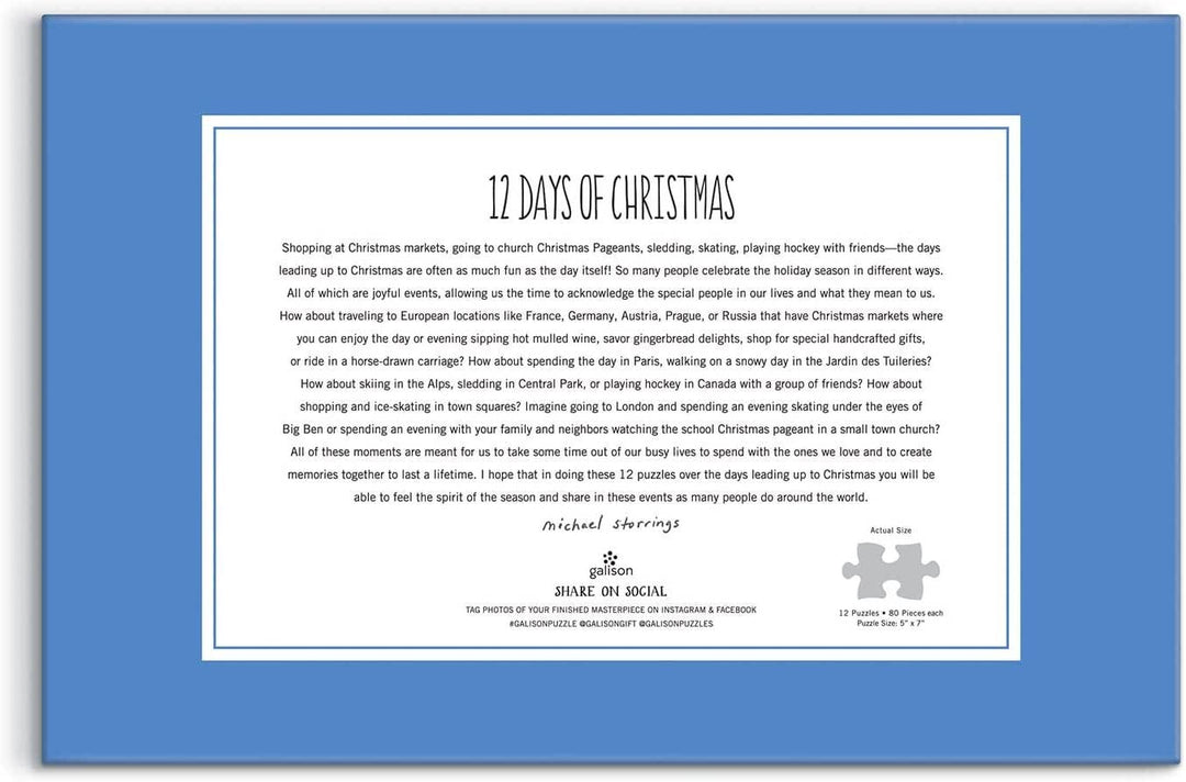 Michael Storrings 12 Days of Christmas Advent Puzzle Calendar