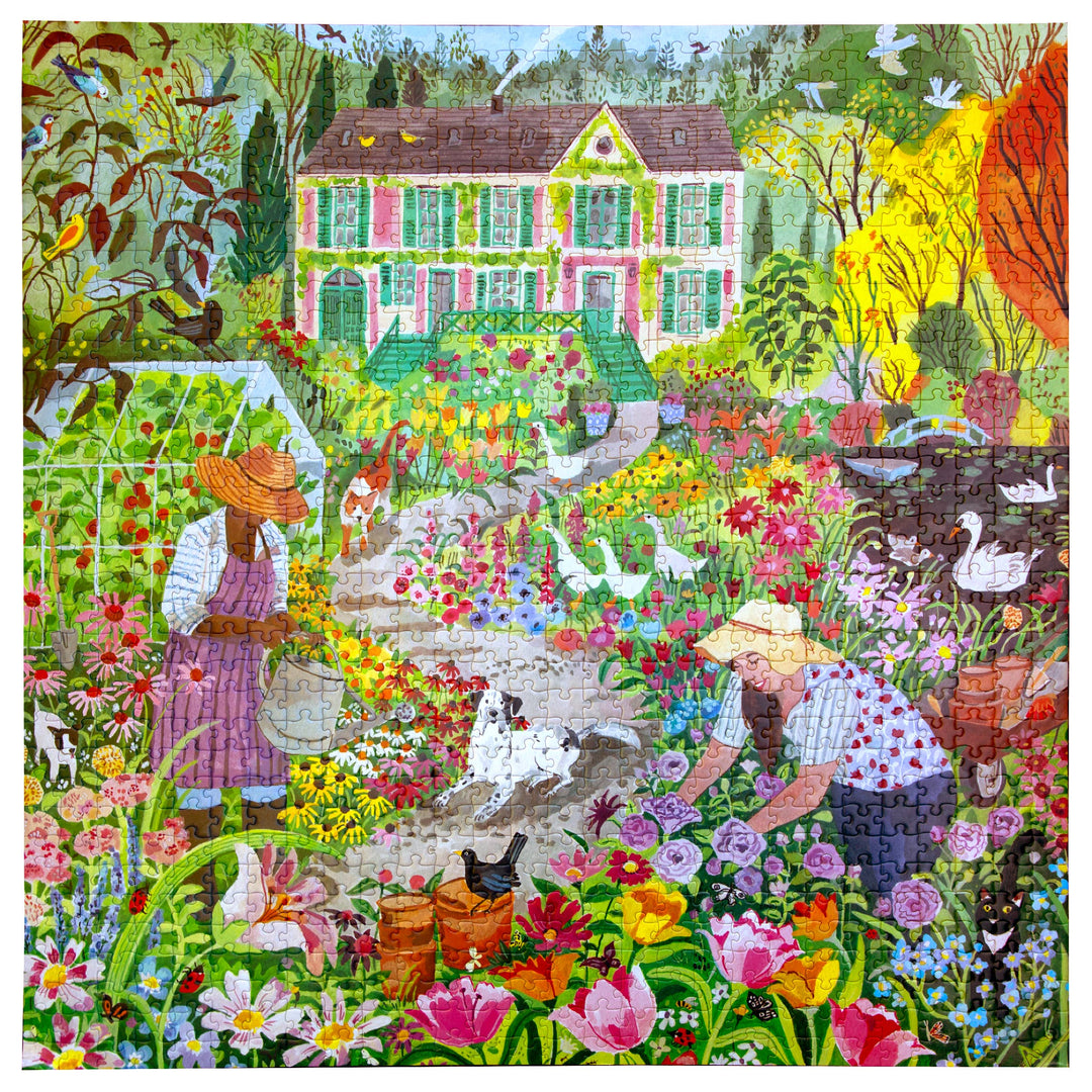 French Flower Garden Puzzle, 1000 Pieces