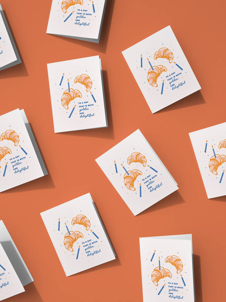 Croissant Birthday Greeting Card