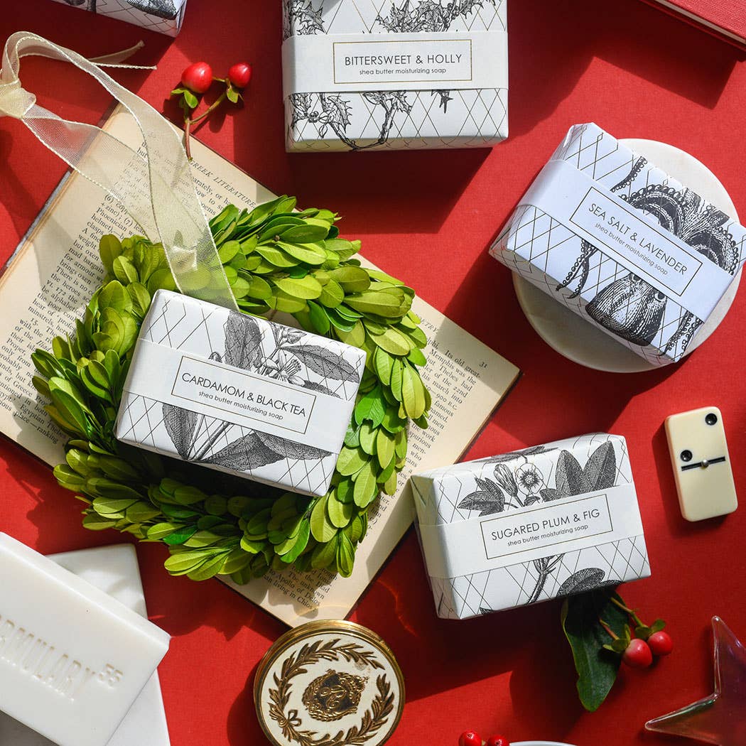 Spiced Orange & Cedar Shea Butter Gold Leaf Soap