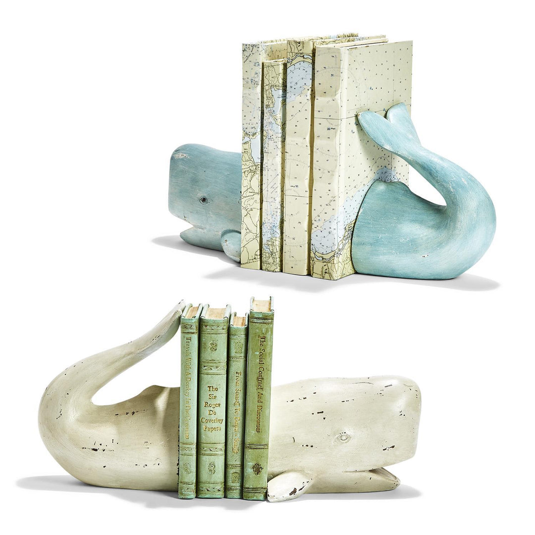 Whale Tale Bookends, Set Of 2
