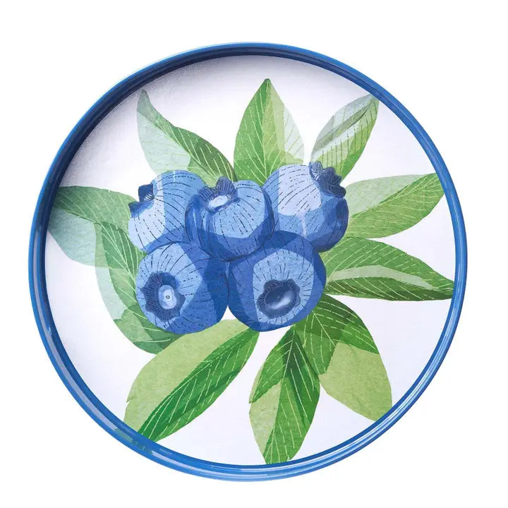 Blueberry Bunch 15" Round Tray
