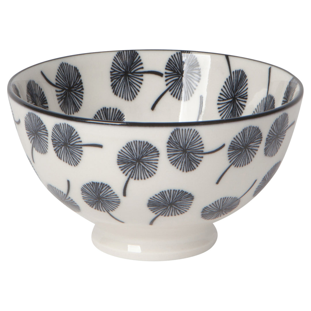 Gray Dandelion Stamped Bowl, 4"