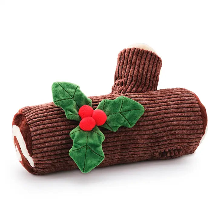 Yule Log Interactive Snuffle Dog Toy
