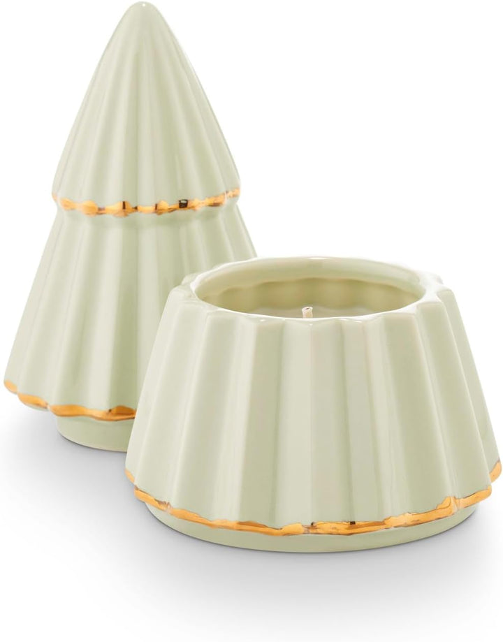 Peppermint Whip Gilded Tree Candle