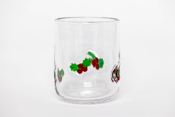 Holly Leaf Icon Glass