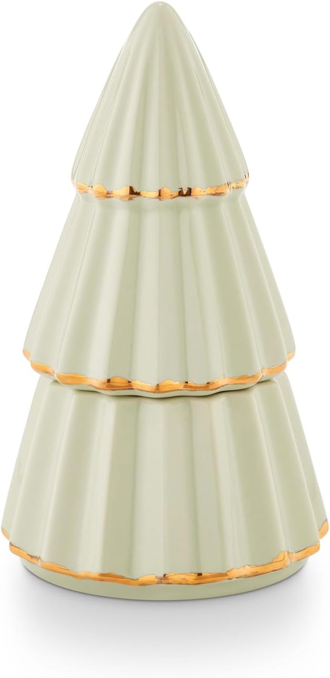 Peppermint Whip Gilded Tree Candle