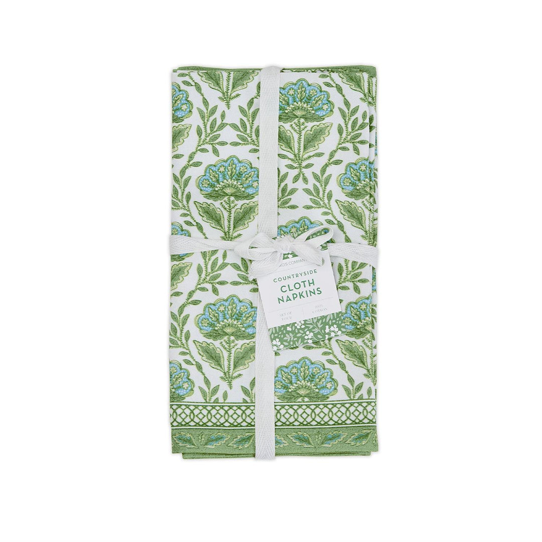 Countryside Floral Pattern Napkins, Set Of 4