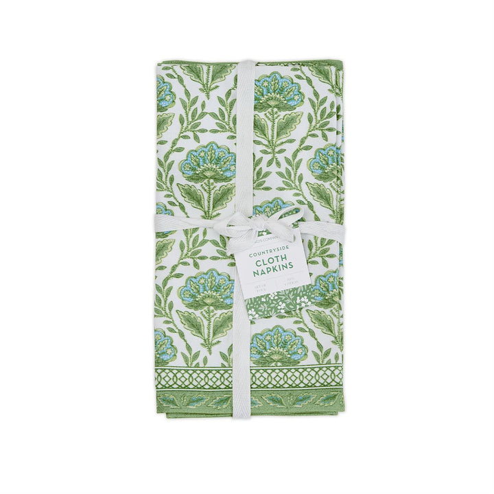 Countryside Floral Pattern Napkins, Set Of 4