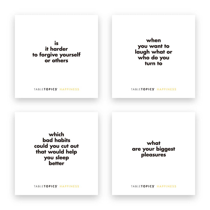 TableTopics Happiness | Conversation Starter Question Cards