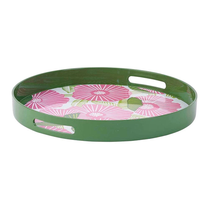 Poppy Papaver 15" Round Tray