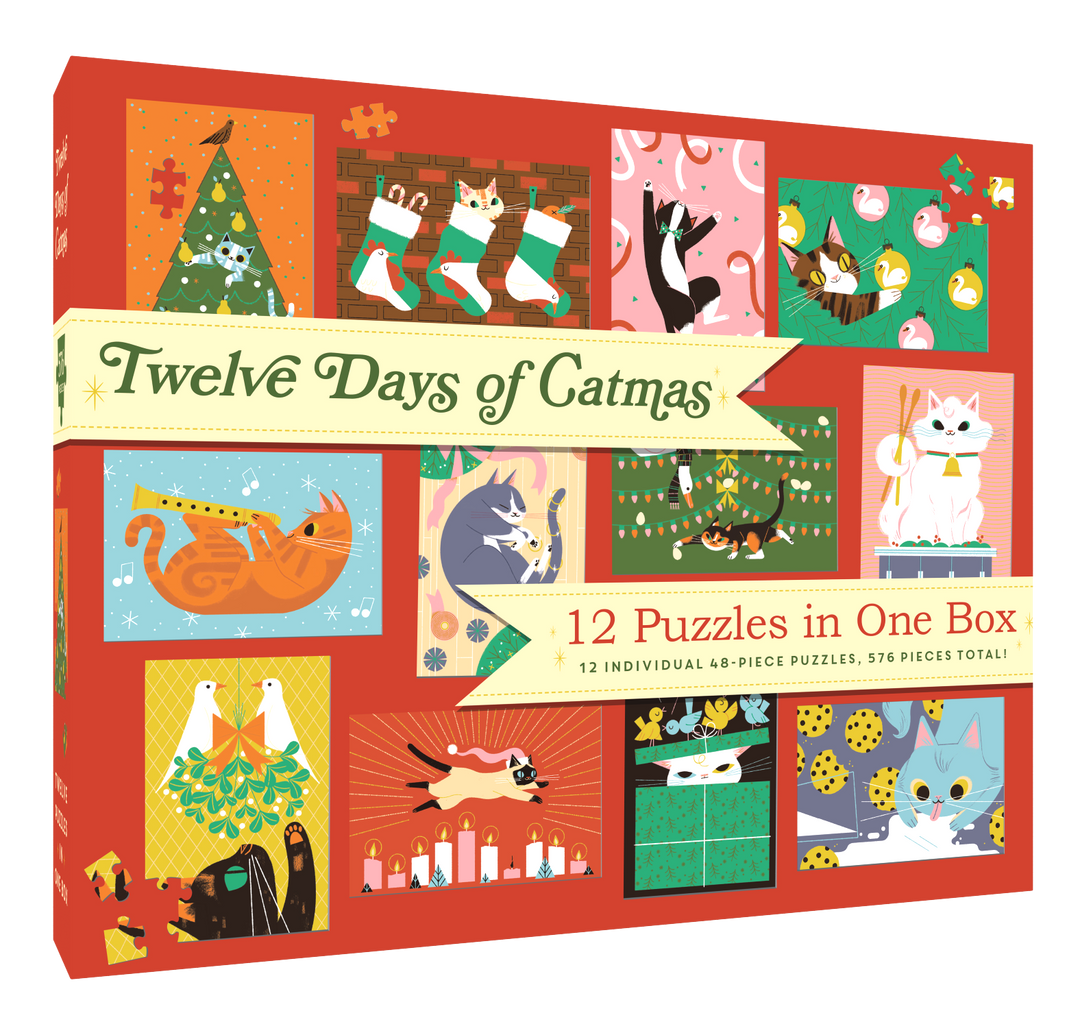 12 Puzzles in One Box: Twelve Days of Catmas