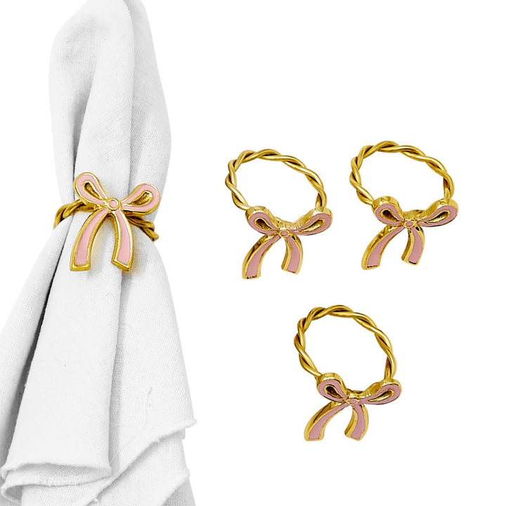 Bow Napkin Rings, Set Of 4