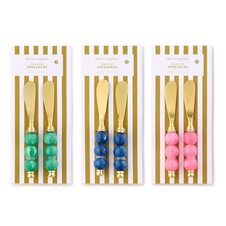 Green Color Pop Spreaders, Set Of 2