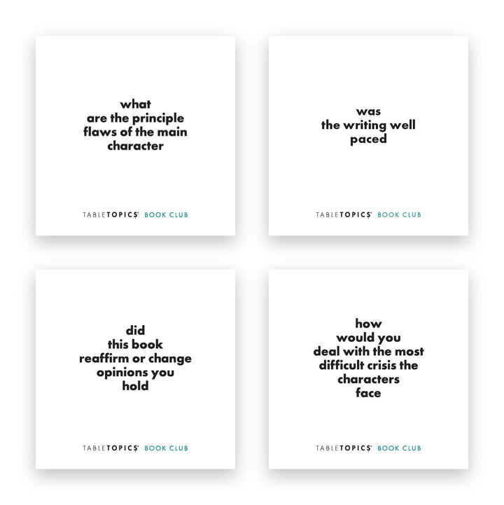 TableTopics Book Club | Conversation Starter Cards For Book Club