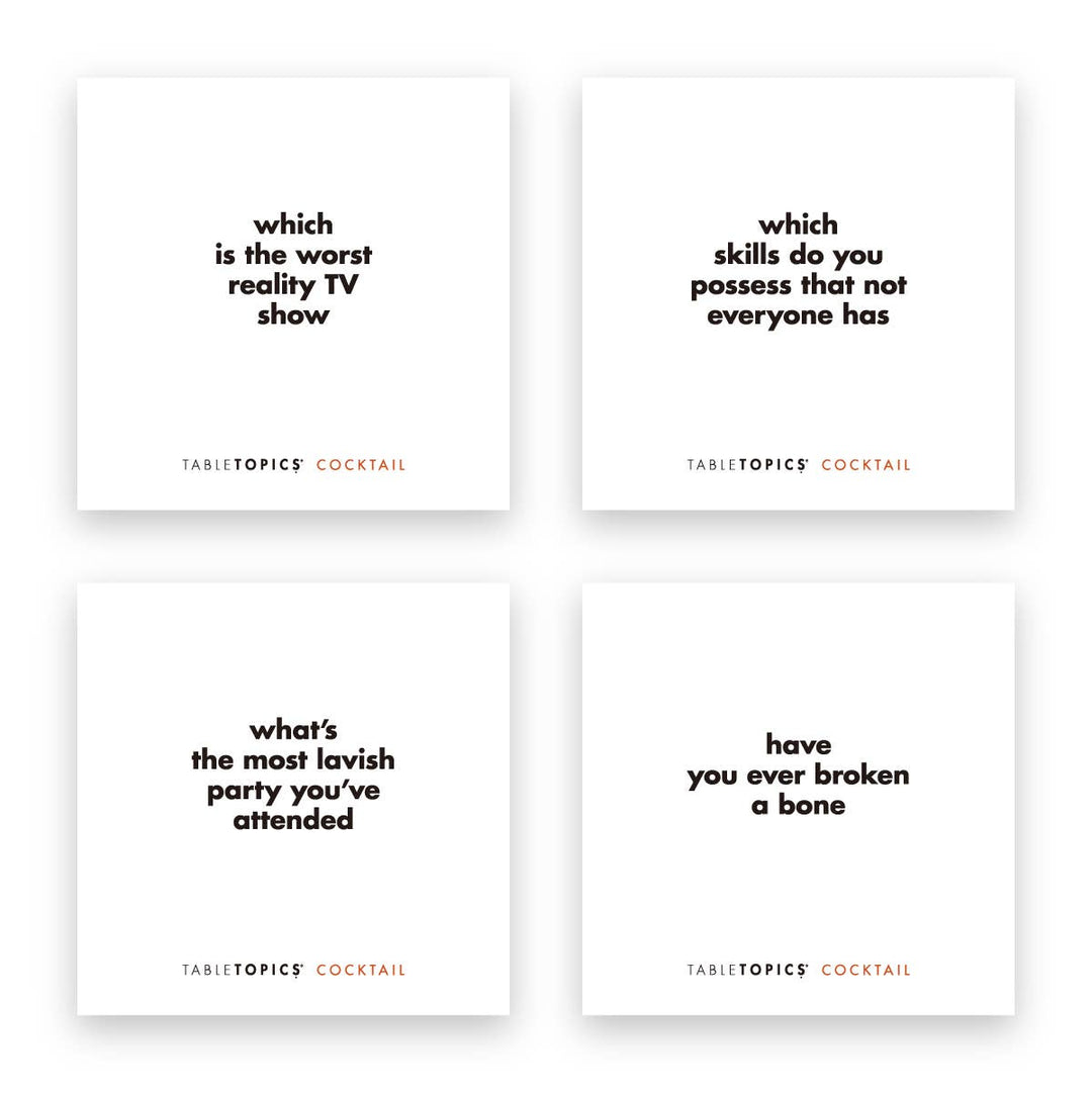 Tabletopics Cocktail | Conversation Starters for Parties