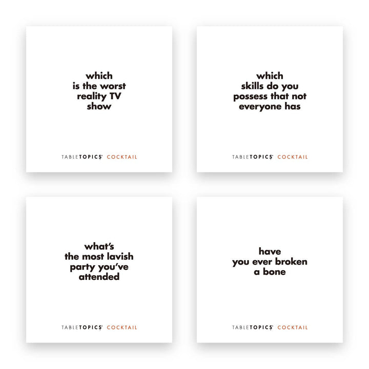 Tabletopics Cocktail | Conversation Starters for Parties
