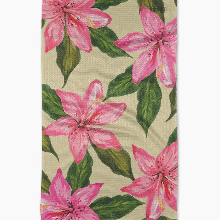 Apple Blossoms Tea Towel