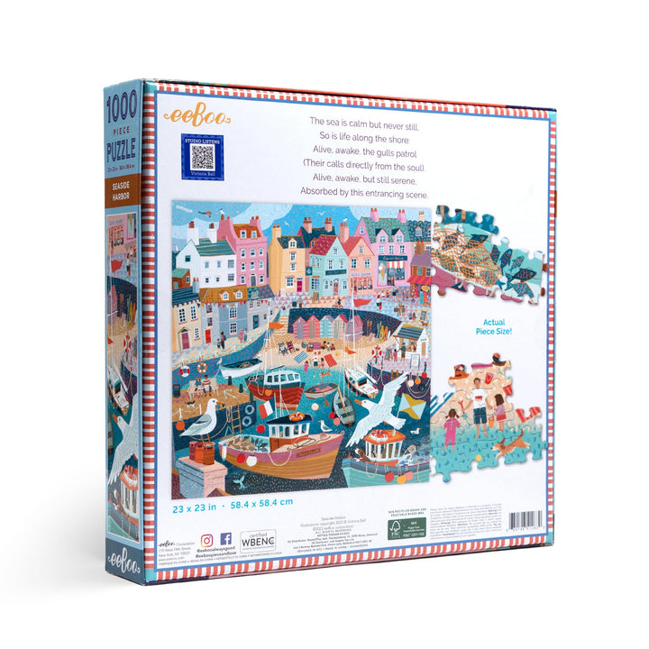 Seaside Harbor Square Puzzle, 1000 Piece