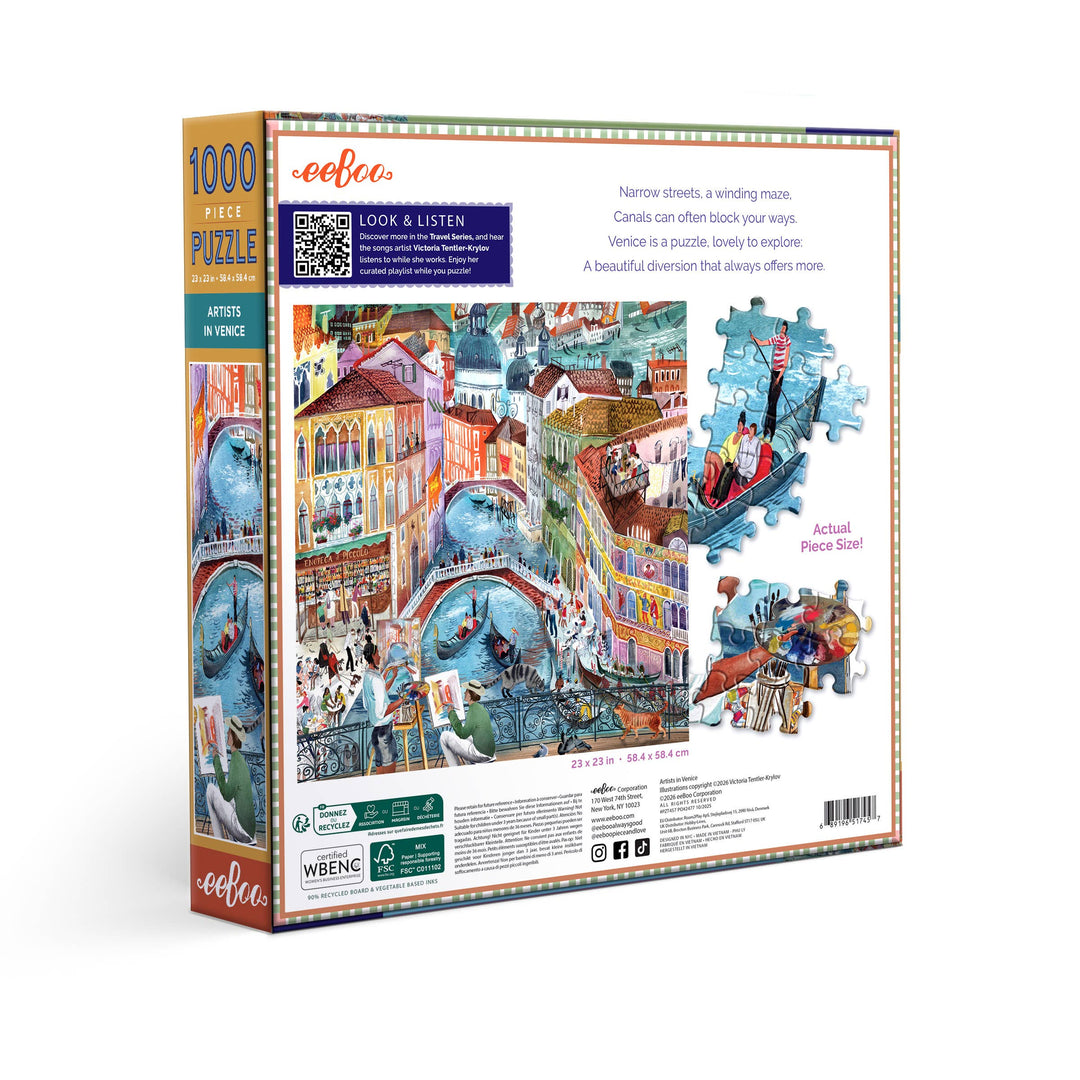 Artists in Venice Puzzle, 1000 Piece