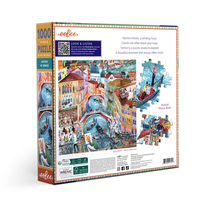 Artists in Venice Puzzle, 1000 Piece