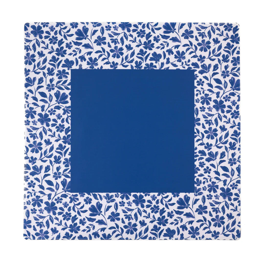 Porcelain Floral Mahjong Mat