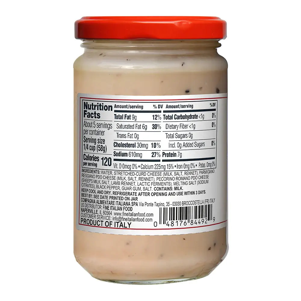 Mantova Cacio e Pepe Pasta Sauce, 9.8 Oz.
